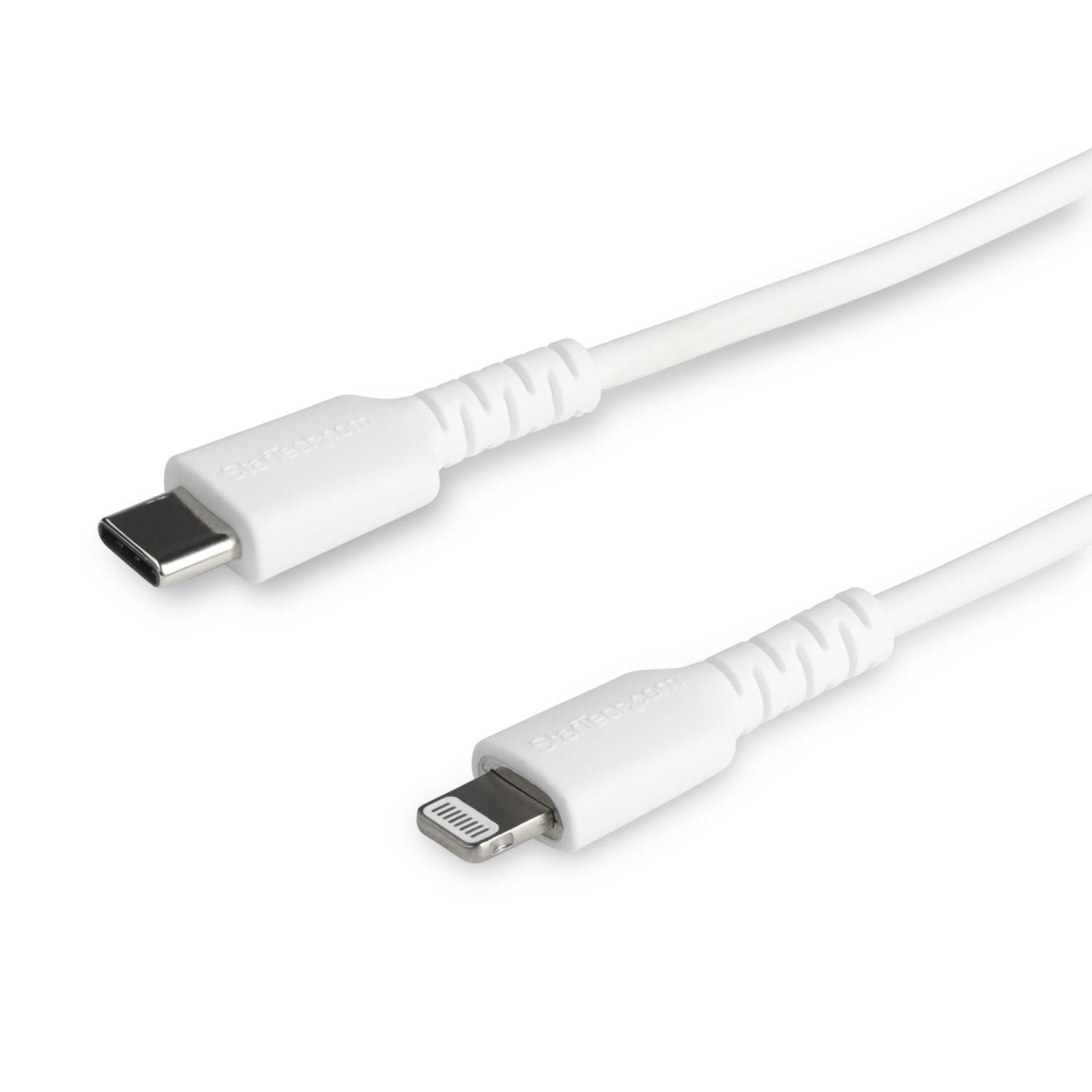 Voir la diapositive 2 : Startech Startech.com câble usb-c vers lightning blanc robuste 2m - câble de charge/synchronistation usb type c vers lightning fibre aramide - ipad/iphone 12 certifié apple mfi