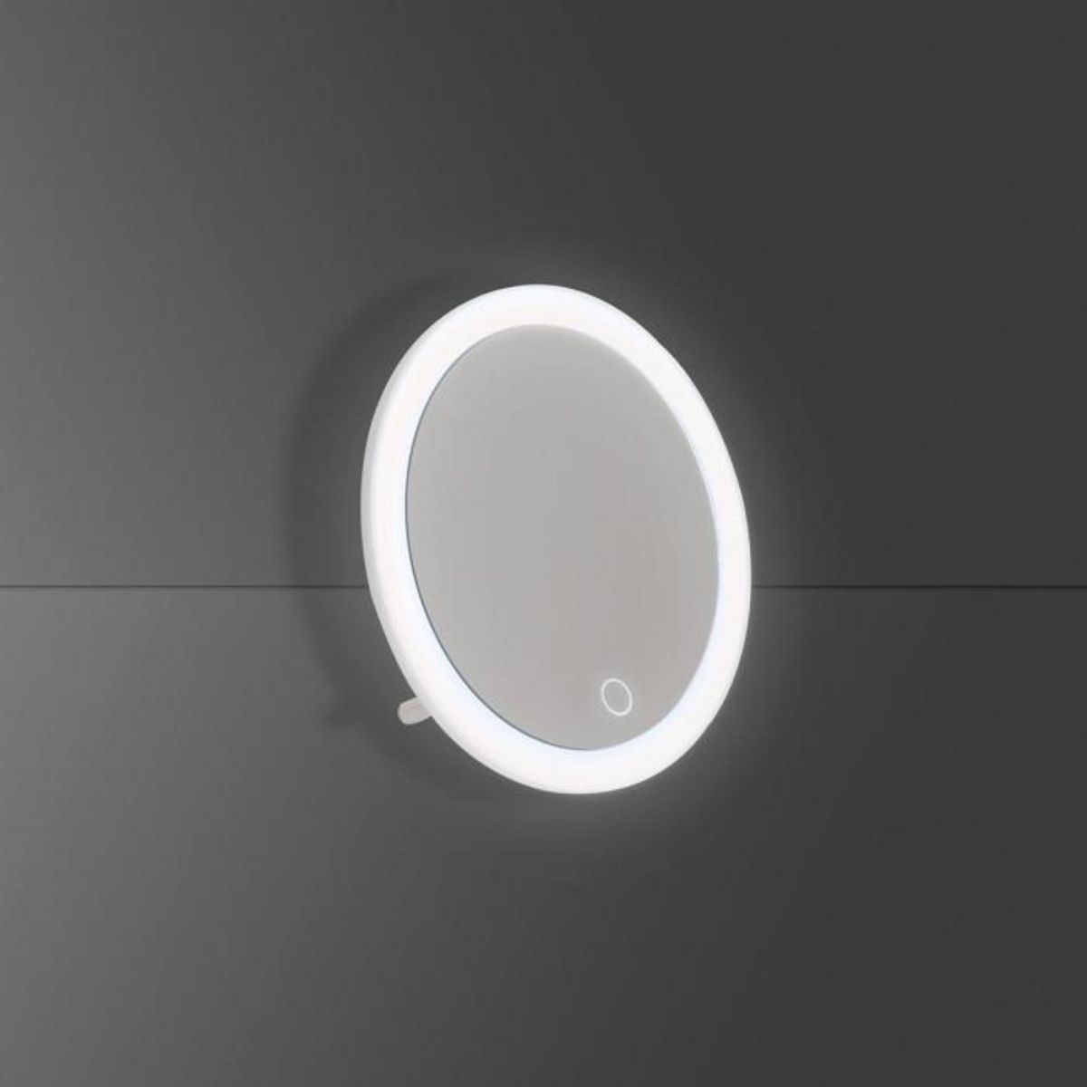 FIVE Miroir à Poser Pivotant à LED  Zoom  18cm Blanc