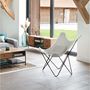 Voir la diapositive 2 : ATMOSPHERA Fauteuil papillon imitation fourrure OSLO - Blanc