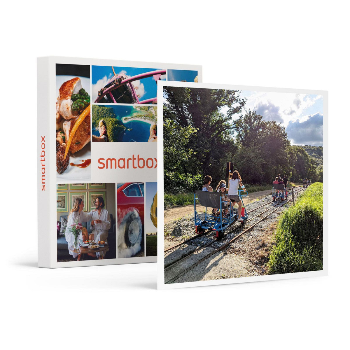 Smartbox Journée à la campagne : 10 km en vélorail au sud de Saint-Brieuc pour 4 personnes - Coffret Cadeau Sport & Aventure