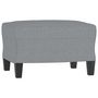 Voir la diapositive 2 : VIDAXL Repose-pied Gris clair 60x50x41 cm Tissu