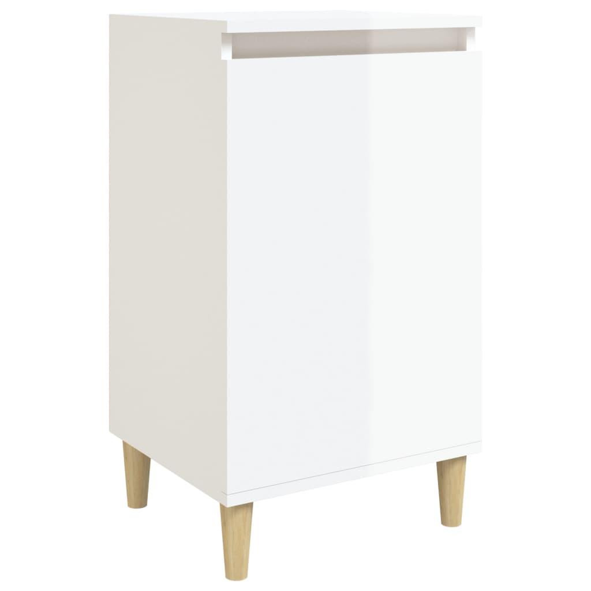 Voir la diapositive 2 : VIDAXL Table de chevet blanc brillant 40x35x70 cm bois d'ingenierie
