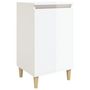 Voir la diapositive 2 : VIDAXL Table de chevet blanc brillant 40x35x70 cm bois d'ingenierie