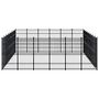 Voir la diapositive 3 : VIDAXL Chenil d'exterieur pour chiens Acier 44,24 m²