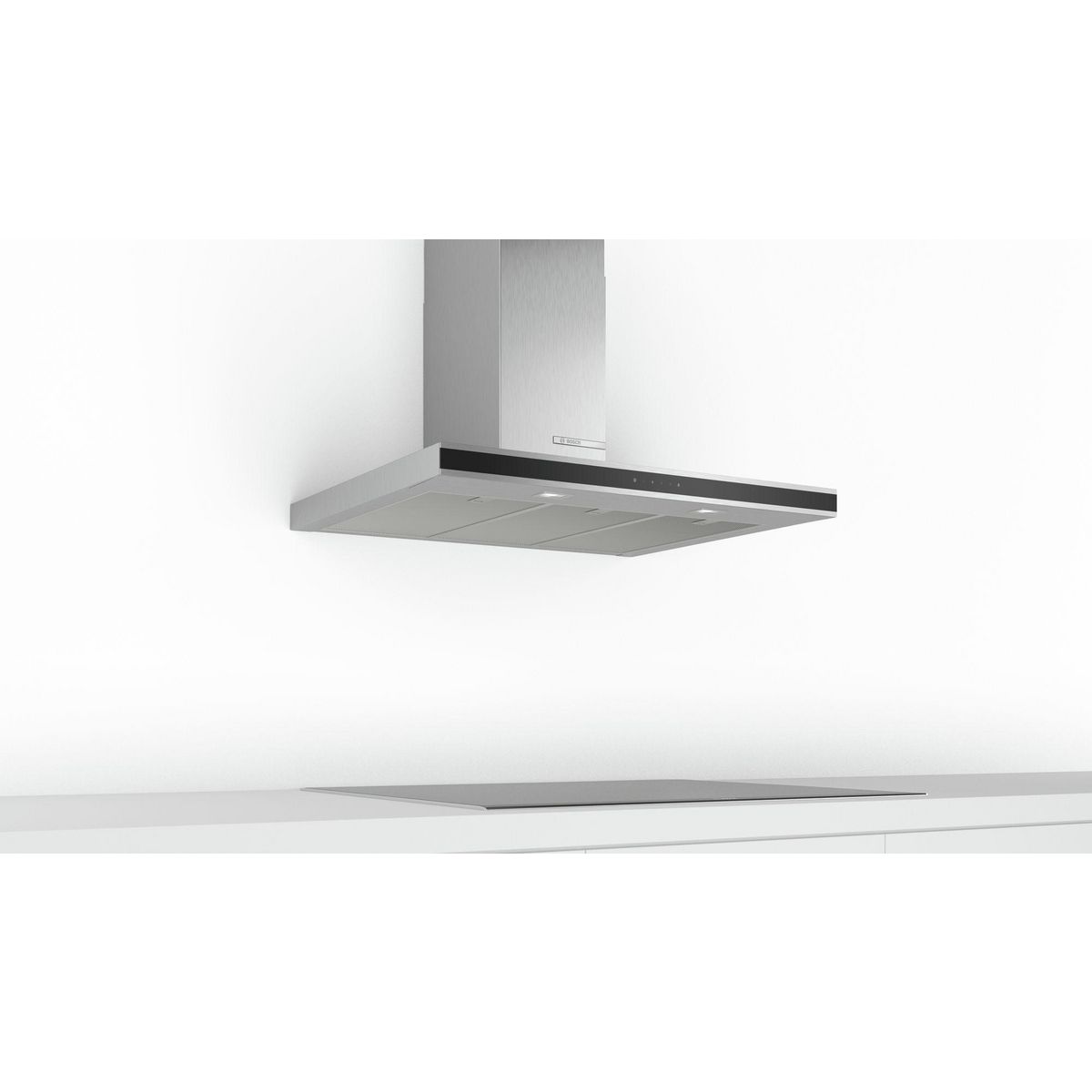 BOSCH Hotte décorative murale 90cm 605m3/h inox - dwb96fm50