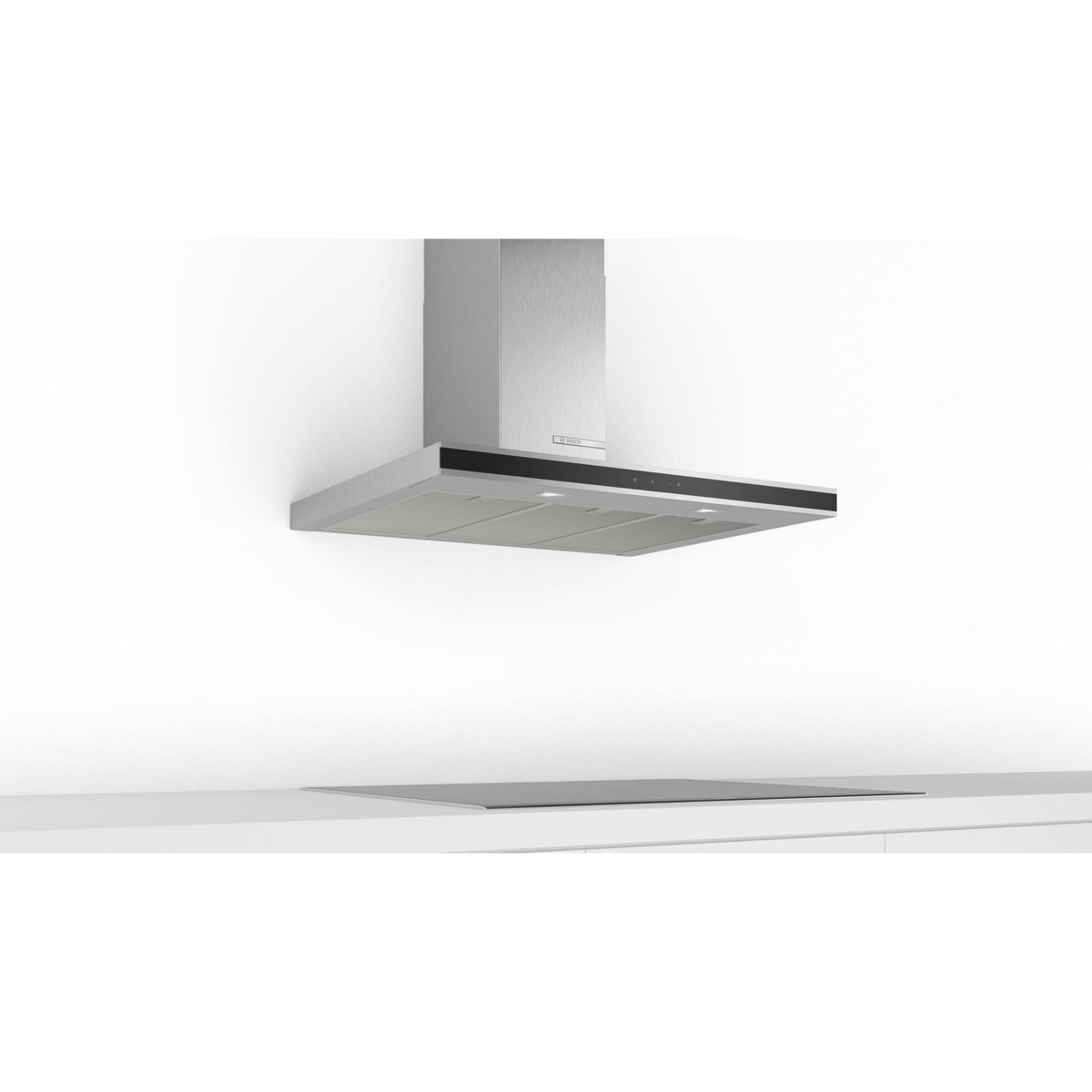 BOSCH Hotte décorative murale 90cm 605m3/h inox - dwb96fm50