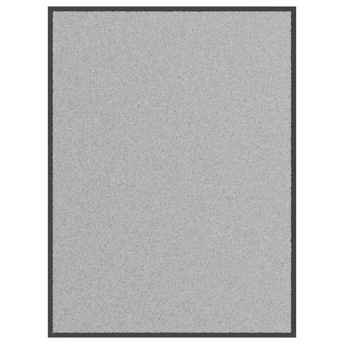 VIDAXL Paillasson gris 90x120 cm