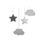 Voir la diapositive 3 : Atmosphera Kids Suspension Enfant  Lune  43cm Gris