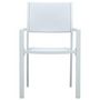 Voir la diapositive 3 : VIDAXL Chaises de jardin lot de 4 Blanc Plastique Aspect de rotin