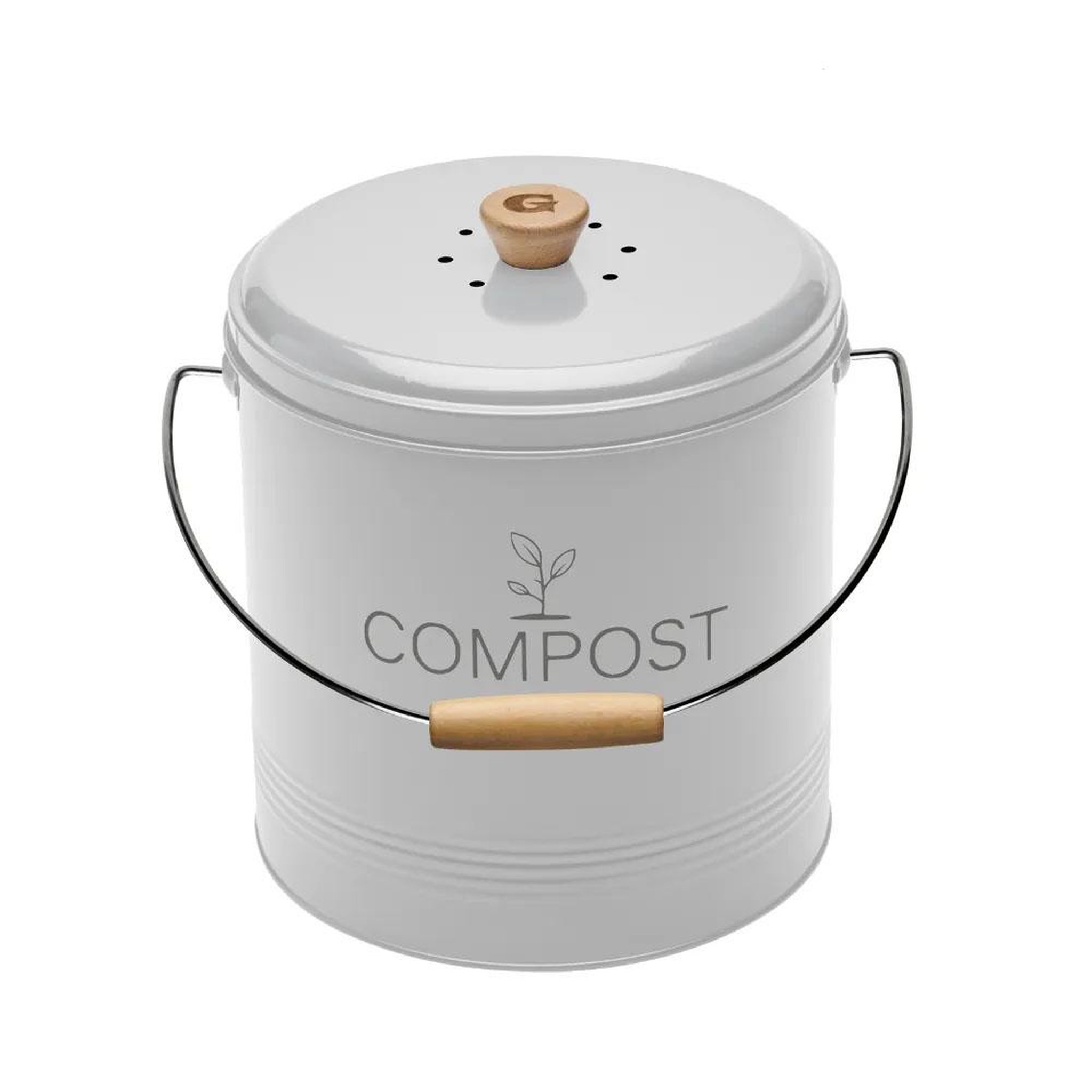 Guillouard Seau à compost rond 8l blanc - 040616