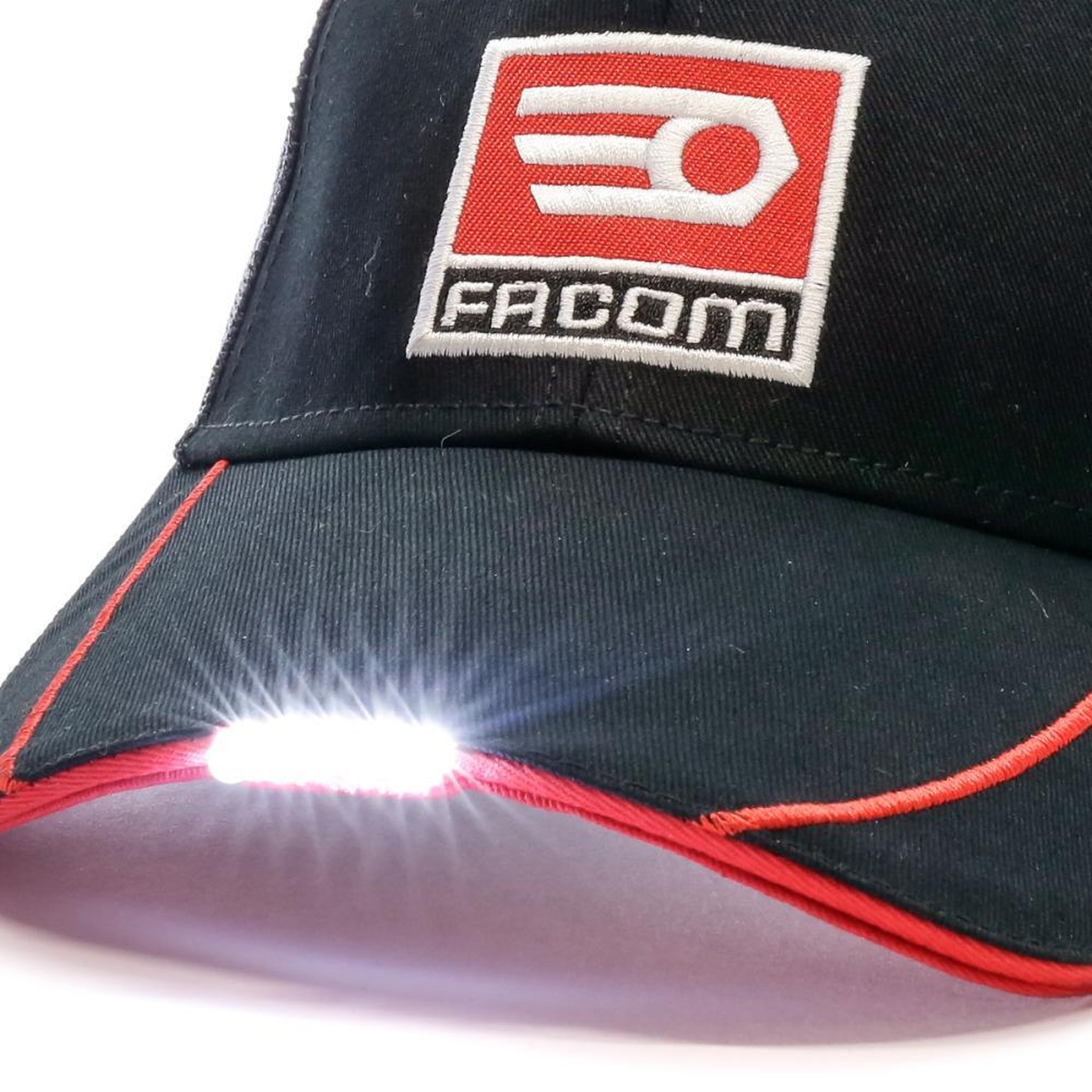 Voir la diapositive 3 : FACOM Casquette avec Led  Homme Facom WORK1