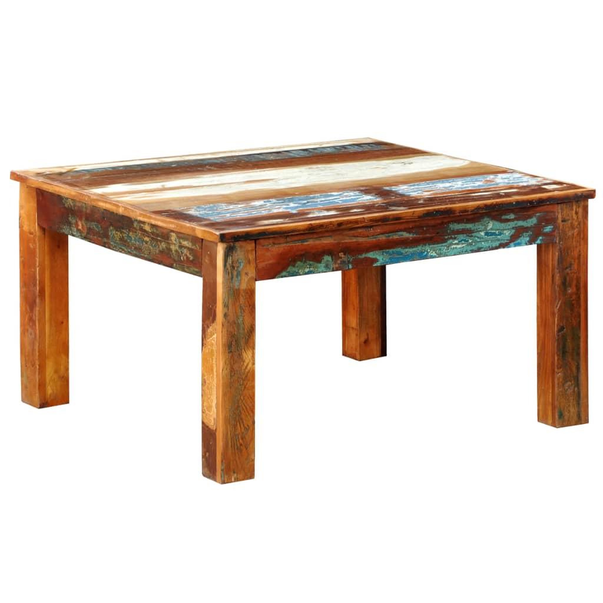 VIDAXL Table basse carree bois de recuperation