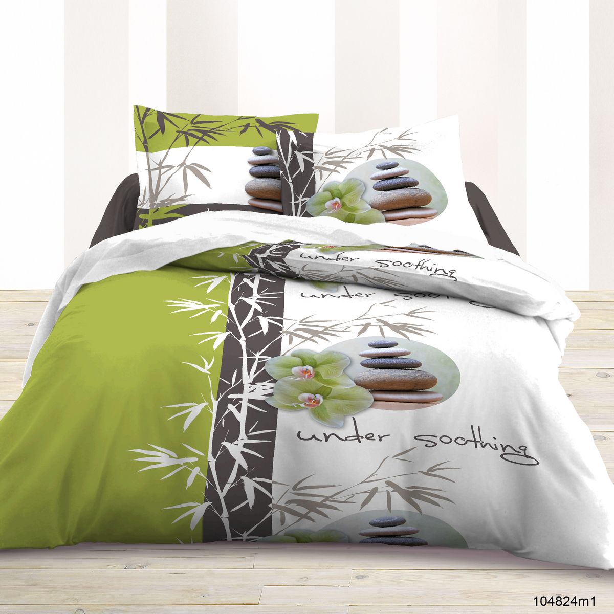 Parure housse de couette coton ZEN ATTITUDE