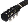 Voir la diapositive 4 : VIDAXL Guitare découpée classique occidentale avec 6 cordes Noir 38