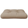 Voir la diapositive 4 : VIDAXL Coussin de palette taupe 50x50x12 cm tissu