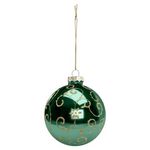 ATMOSPHERA Boule de Noël Déco en Verre  Soir  8cm Vert