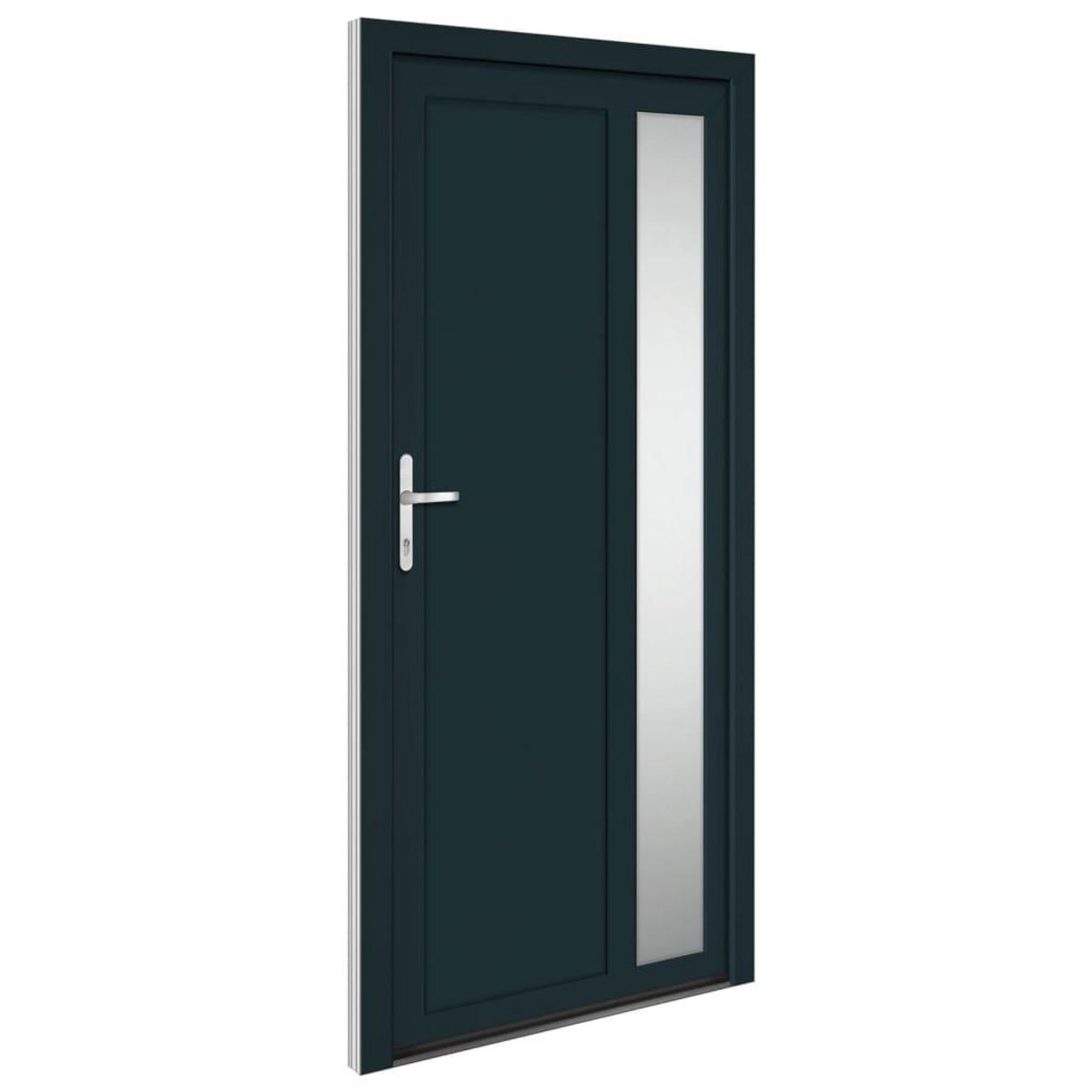 VIDAXL Porte d'entree anthracite 98x200 cm PVC