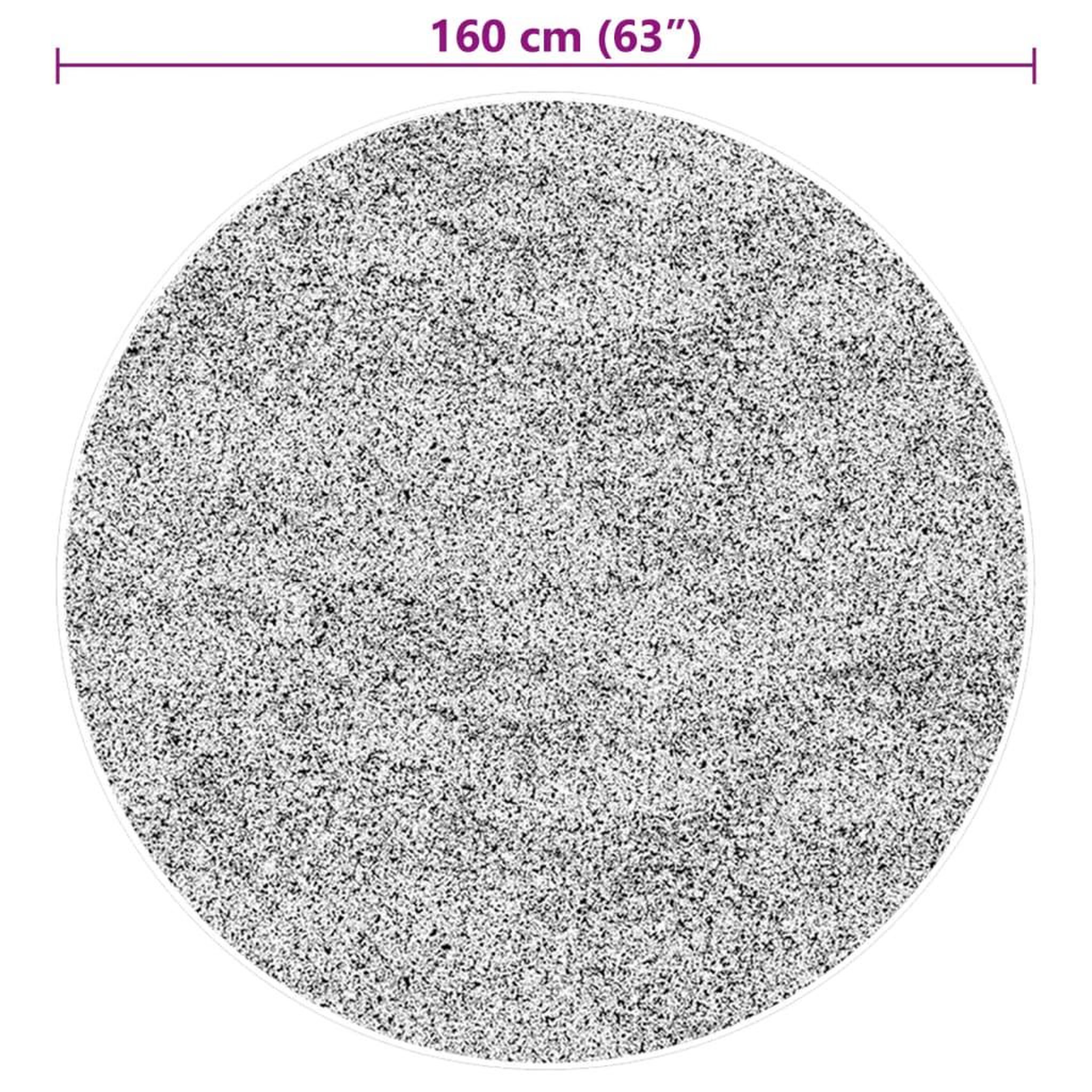 Voir la diapositive 6 : VIDAXL Tapis HUARTE a poils courts doux et lavable gris Ø 160 cm