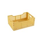 HOMEA Cagette pliable FOLDY. Coloris disponibles : Vert, Gris, Jaune, Rose, Rouge, Beige