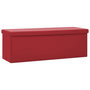 Voir la diapositive 2 : VIDAXL Banc de rangement pliable Rouge bordeaux PVC