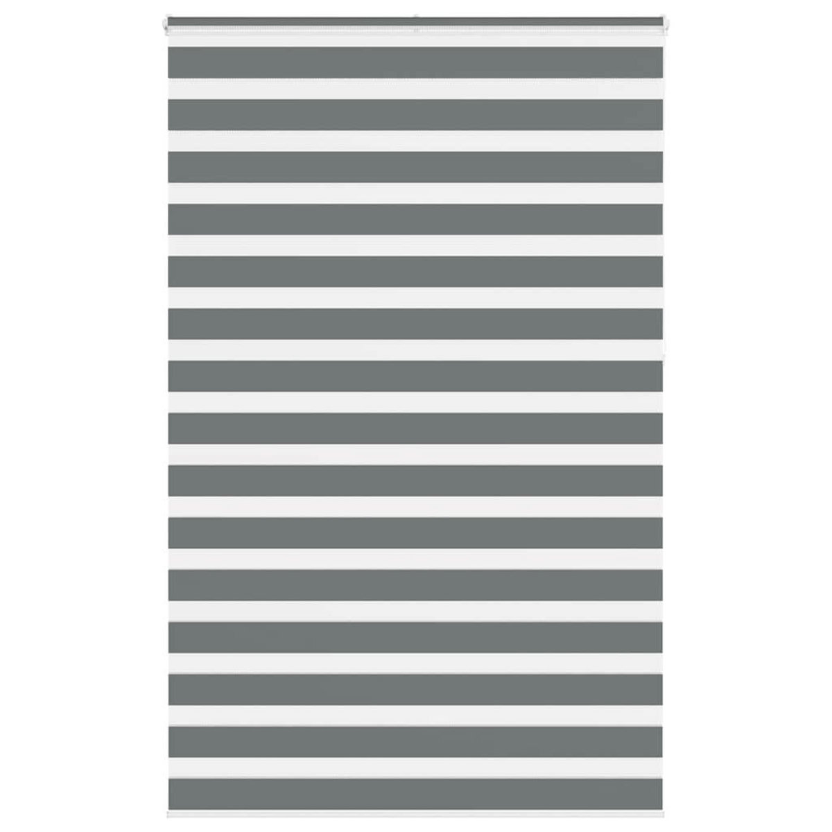 VIDAXL Store zebre gris fonce largeur du tissu 135,9 cm polyester