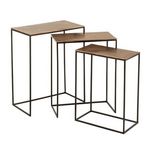 Paris Prix Lot de 3 Tables d'Appoint Gigognes  Bano  66cm Rouille