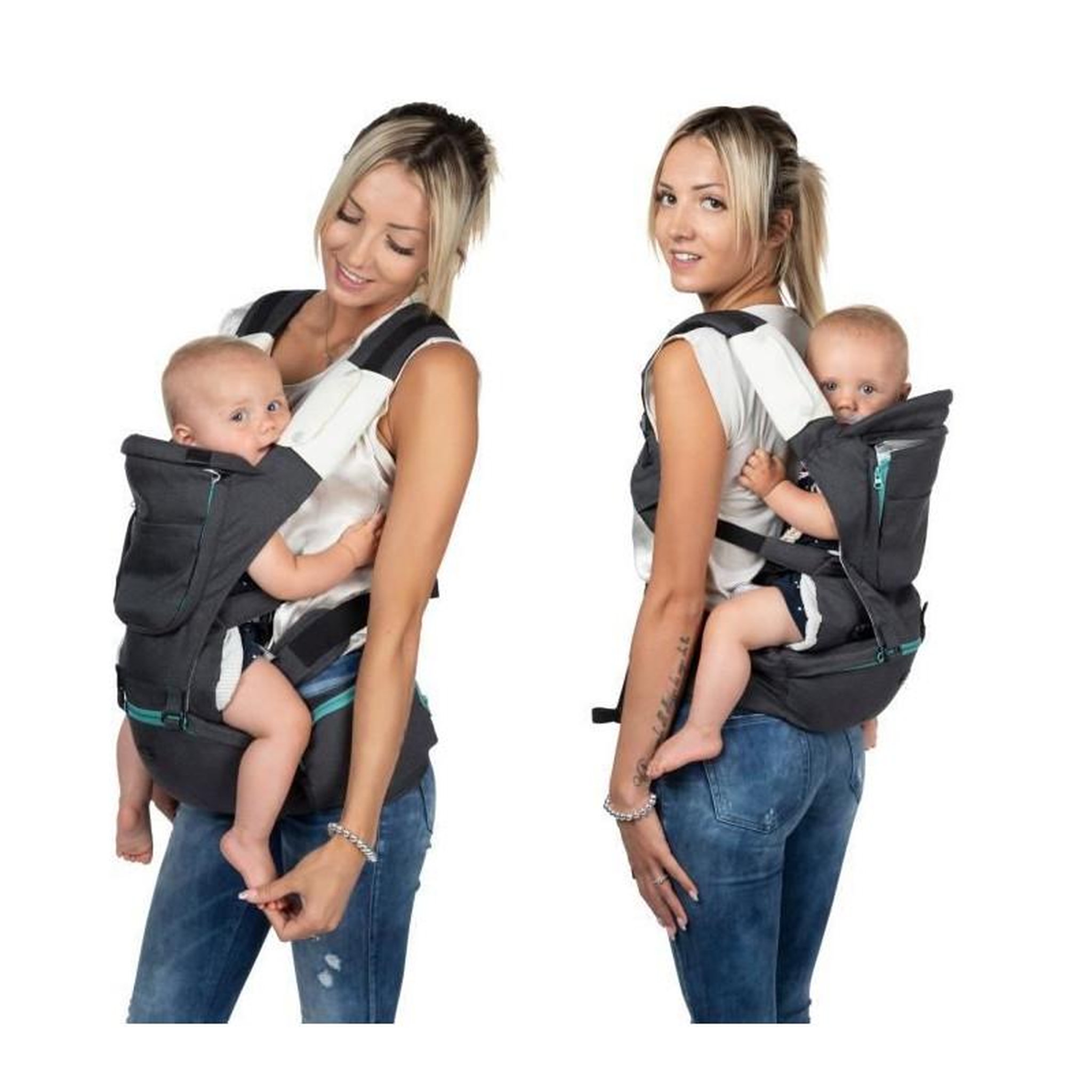 Voir la diapositive 2 : CHICCO CHICCO - Porte-bébé Hip Seat Pirate Black