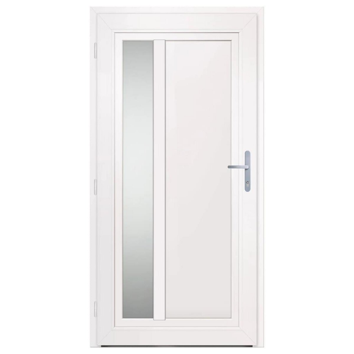 VIDAXL Porte d'entree Blanc 108x208 cm PVC