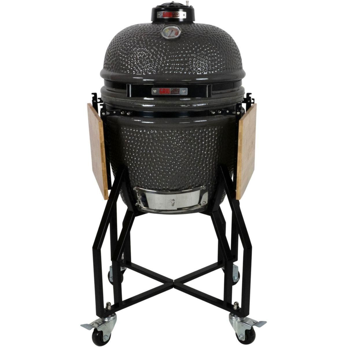 GRILL GURU Kamado GGO222 Original Medium Basic gris sur chariot 40 cm