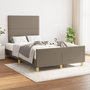 Voir la diapositive 2 : VIDAXL Cadre de lit sans matelas taupe 120x200 cm tissu