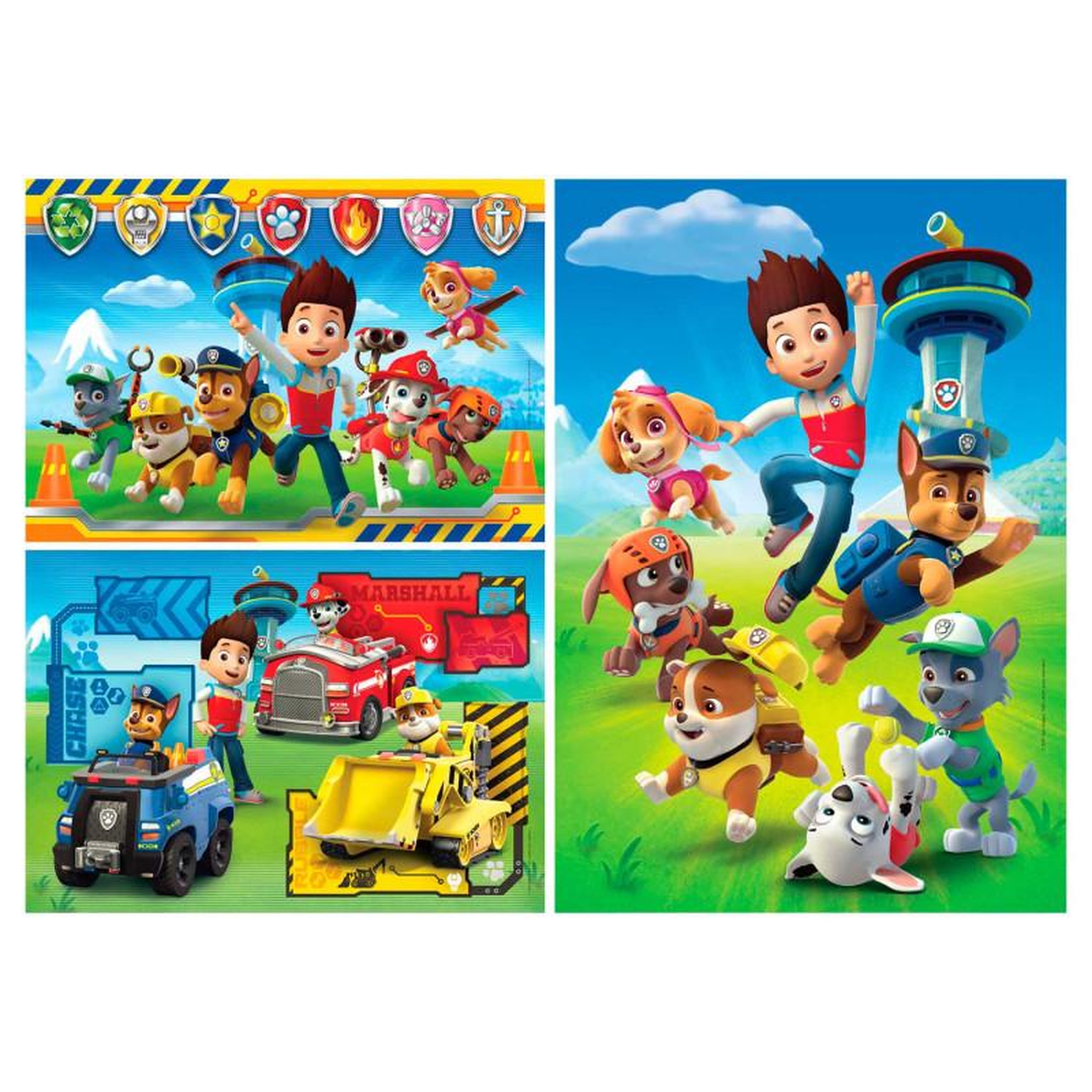Voir la diapositive 2 : CLEMENTONI Clementoni Puzzle Paw Patrol, 3x48pcs.
