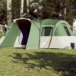 VIDAXL Tente familiale tunnel 16 personnes vert impermeable
