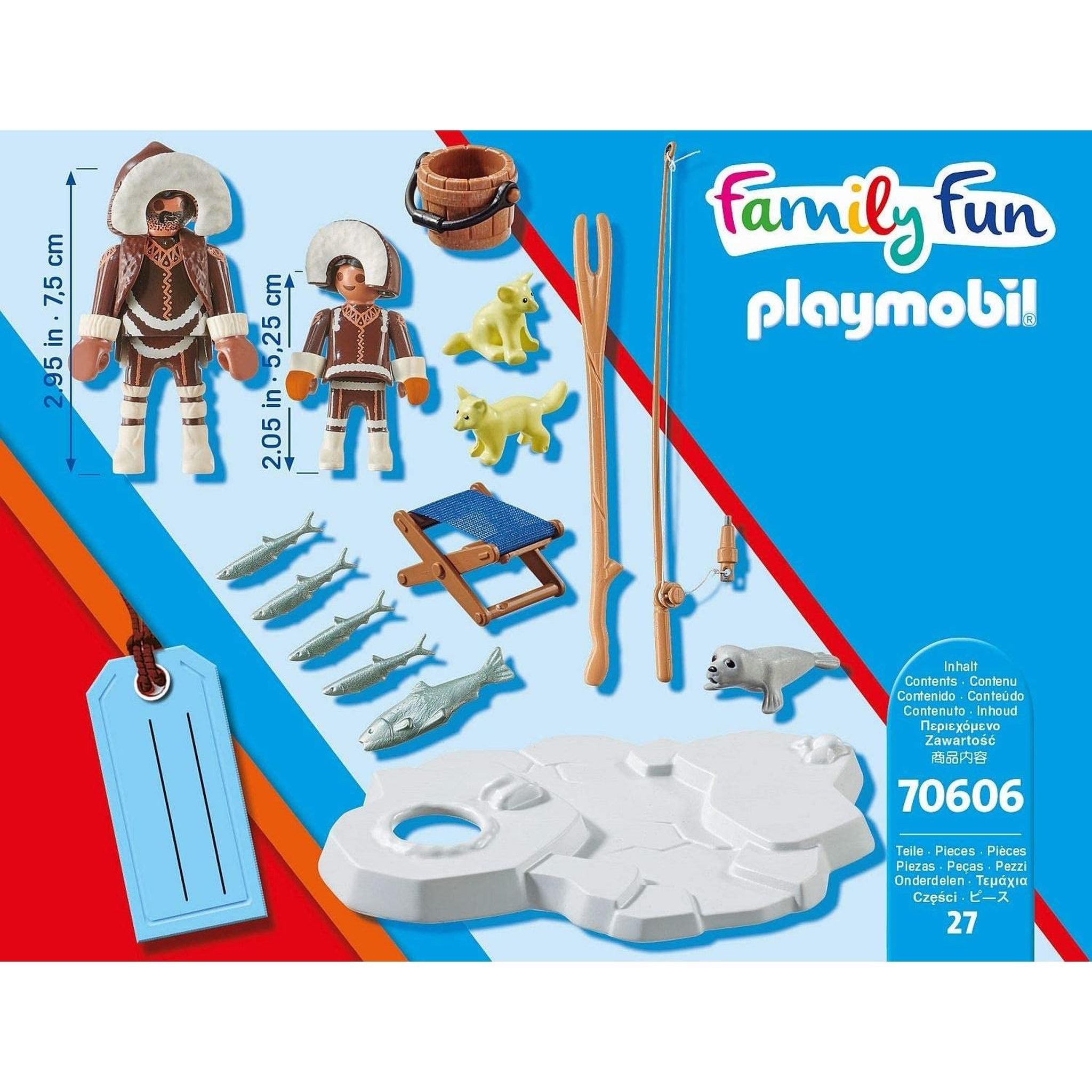 Voir la diapositive 3 : PLAYMOBIL Family Fun Set cadeau Pêcheurs sur glace