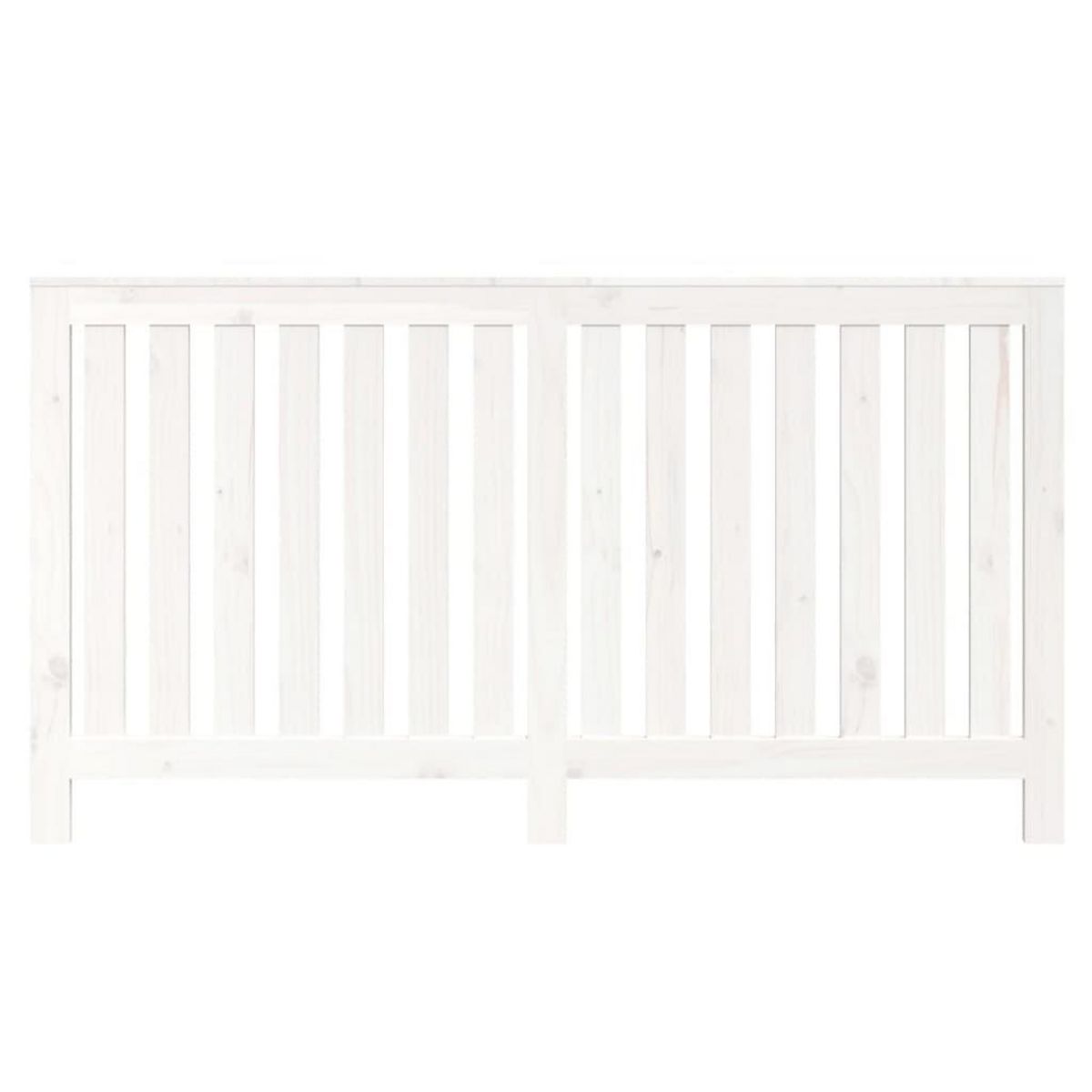 VIDAXL Cache-radiateur Blanc 153x19x84 cm Bois massif de pin