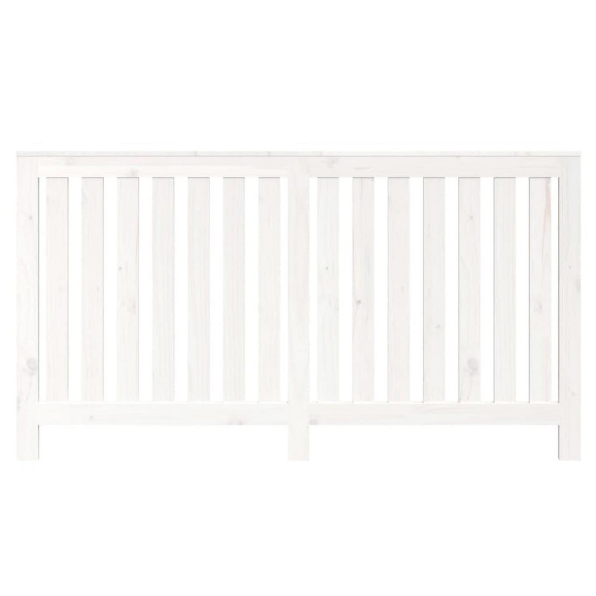 VIDAXL Cache-radiateur Blanc 153x19x84 cm Bois massif de pin
