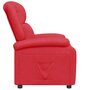 VIDAXL Fauteuil inclinable Rouge Similicuir