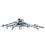 Voir la diapositive 5 :  Boulon zingué TRCC Vissal Ø8x120mm  lot de 10 boulons