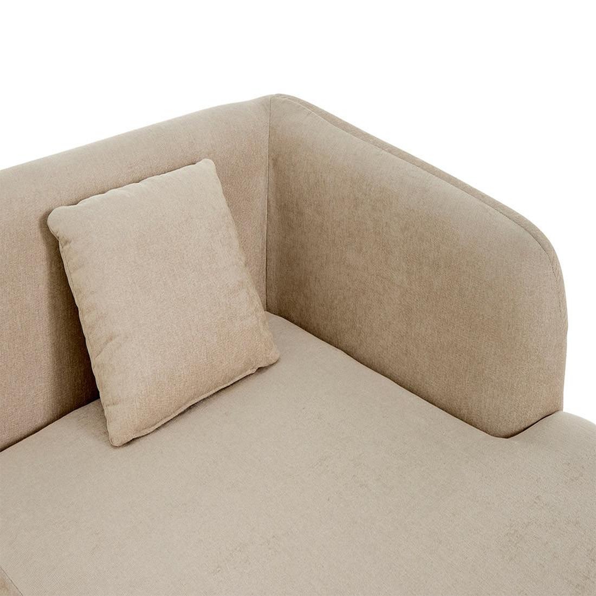 Voir la diapositive 6 : LISA DESIGN Ikare - module d'assise méridienne droit - en tissu
