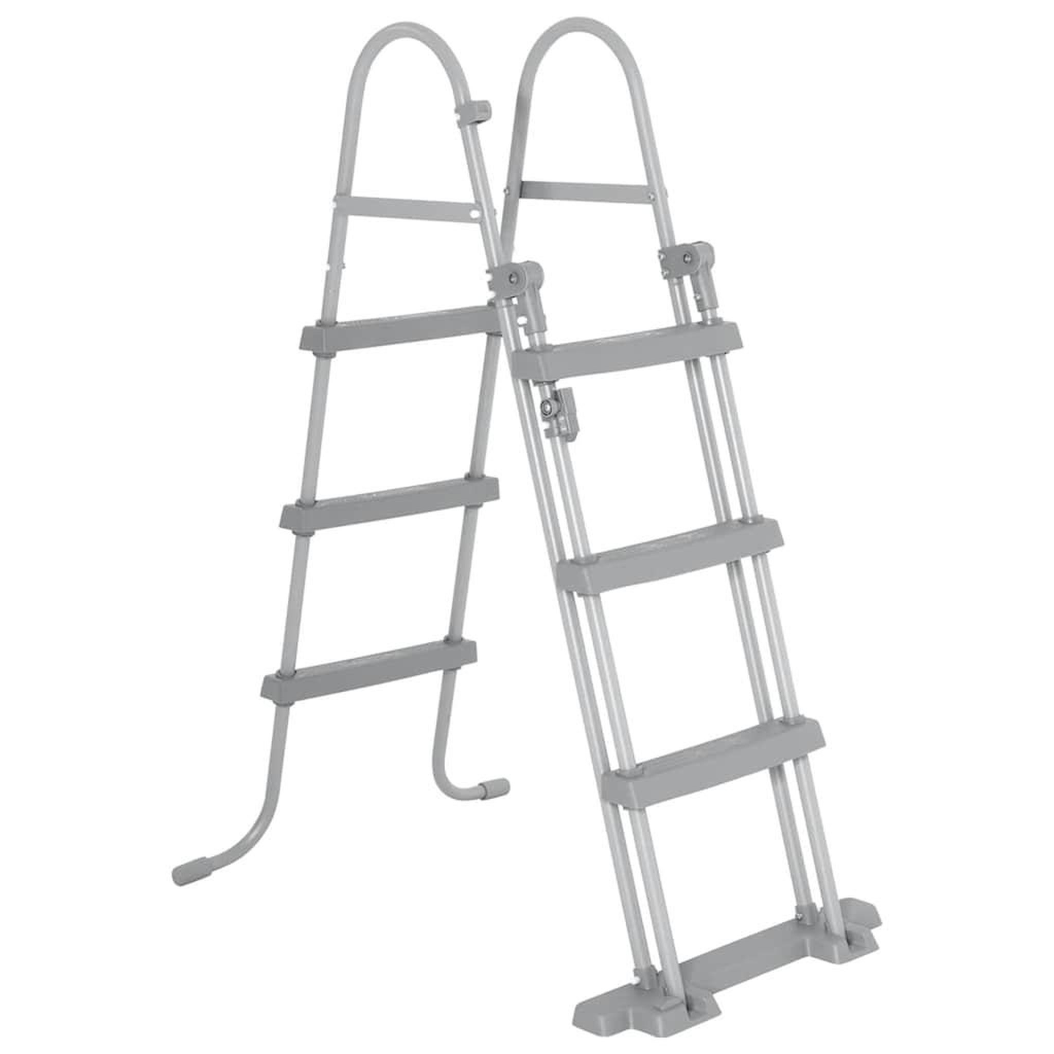 Voir la diapositive 1 : BESTWAY Bestway echelle de piscine a 4 marches flowclear 107 cm