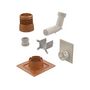 Voir la diapositive 1 : Ubbink Kit 2 en 1 CHEMILUX B22p B23p concentrique D80 ocre plafond et mural UBBINK 184449