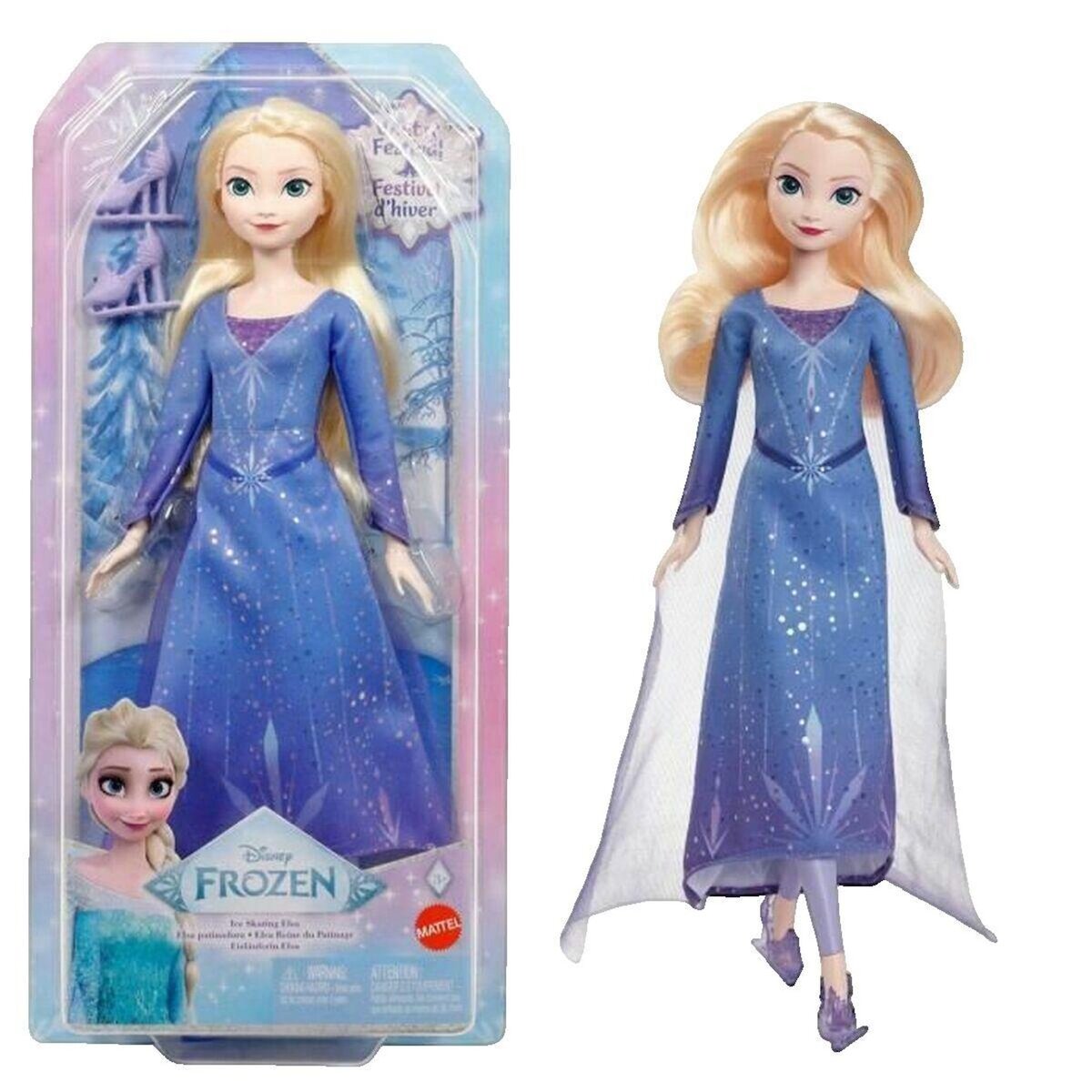 REINE DES NEIGES Poupée La Reine des Neiges Elsa bleu glacé