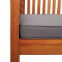 Voir la diapositive 5 : VIDAXL Banc de jardin 3 places avec coussin 150cm Bois d'acacia massif