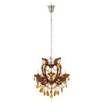 Paris Prix Lustre en Verre  Antique  57cm Marron
