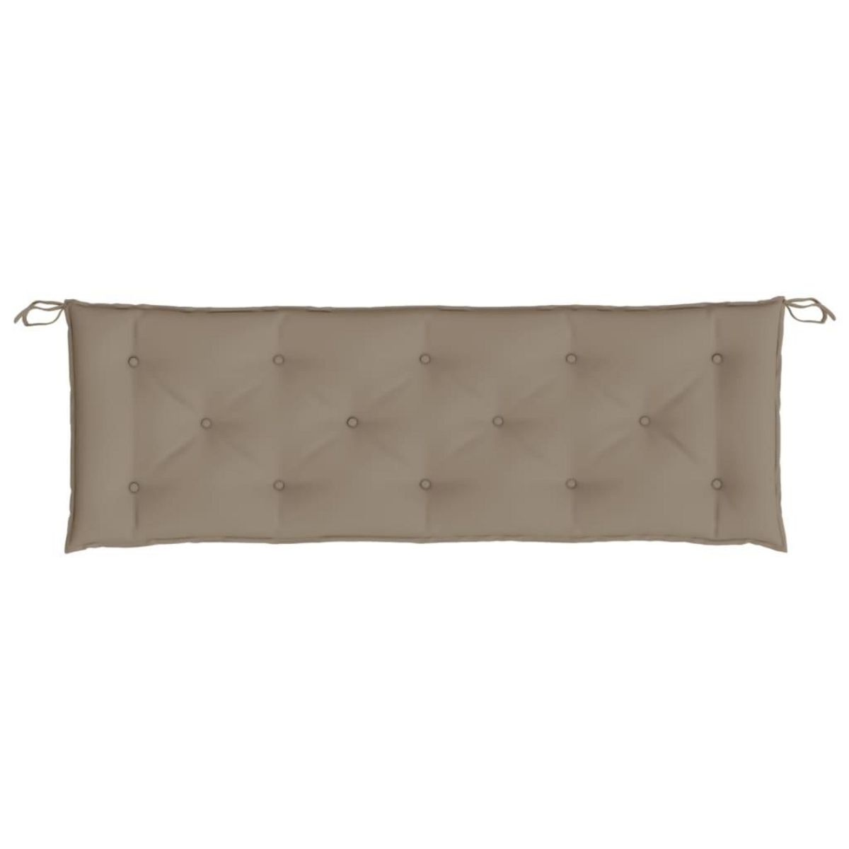 VIDAXL Coussin de banc de jardin taupe 150x50x7 cm tissu oxford