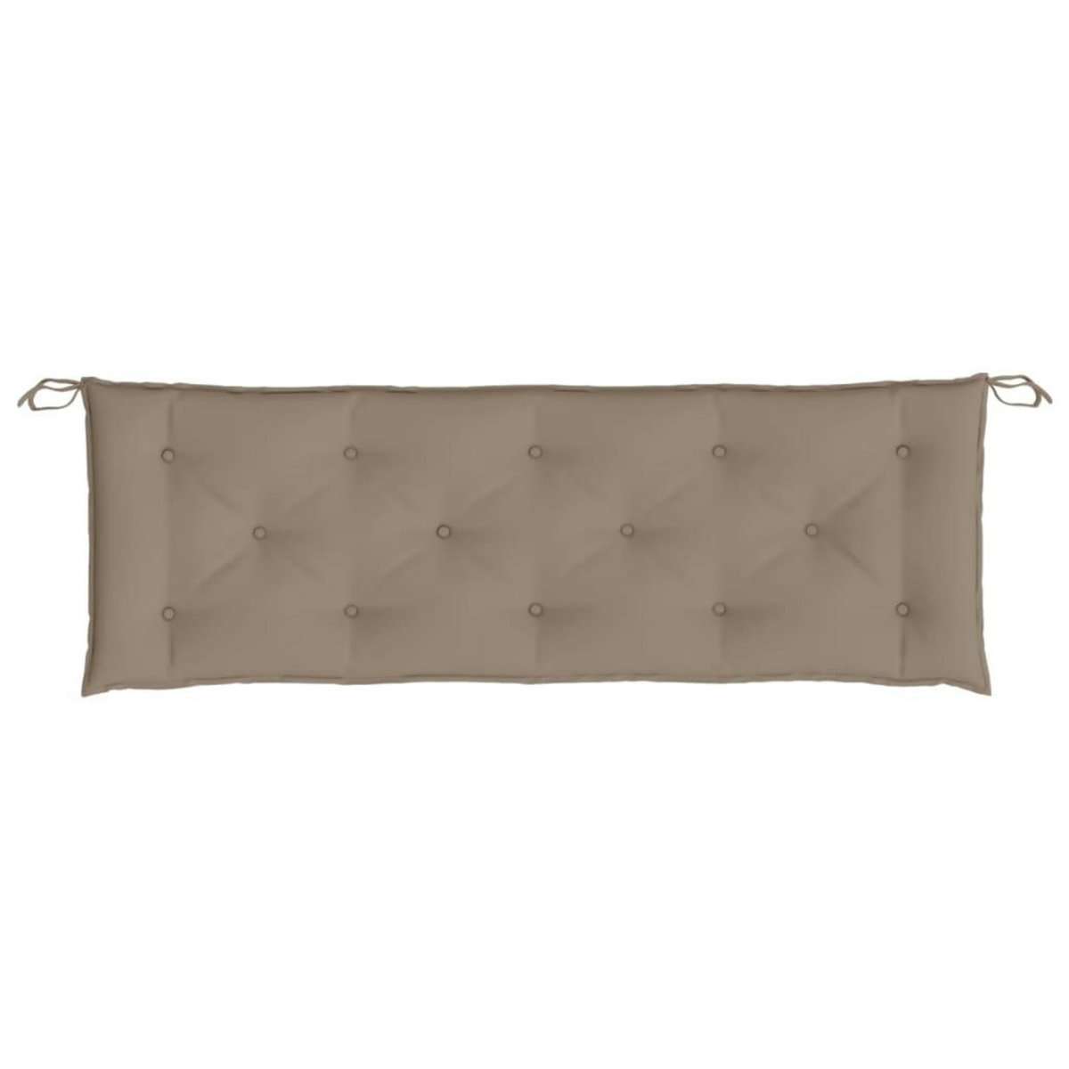 VIDAXL Coussin de banc de jardin taupe 150x50x7 cm tissu oxford