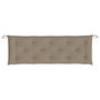 Voir la diapositive 4 : VIDAXL Coussin de banc de jardin taupe 150x50x7 cm tissu oxford
