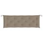 Voir la diapositive 4 : VIDAXL Coussin de banc de jardin taupe 150x50x7 cm tissu oxford