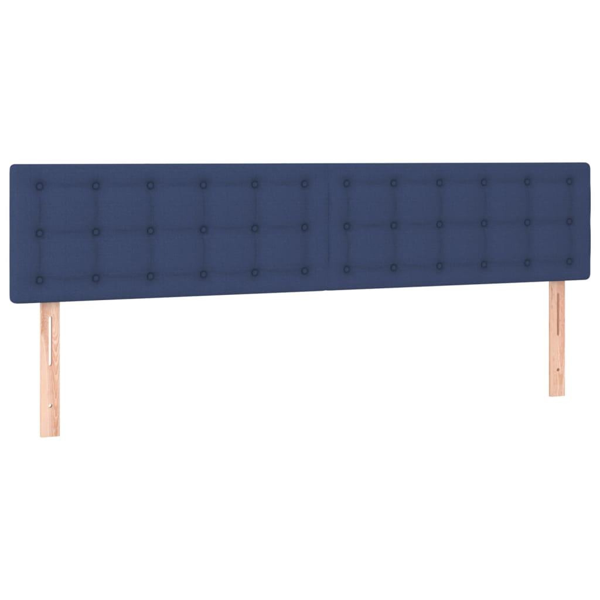 Voir la diapositive 2 : VIDAXL Tetes de lit 2 pcs Bleu 80x5x78/88 cm Tissu