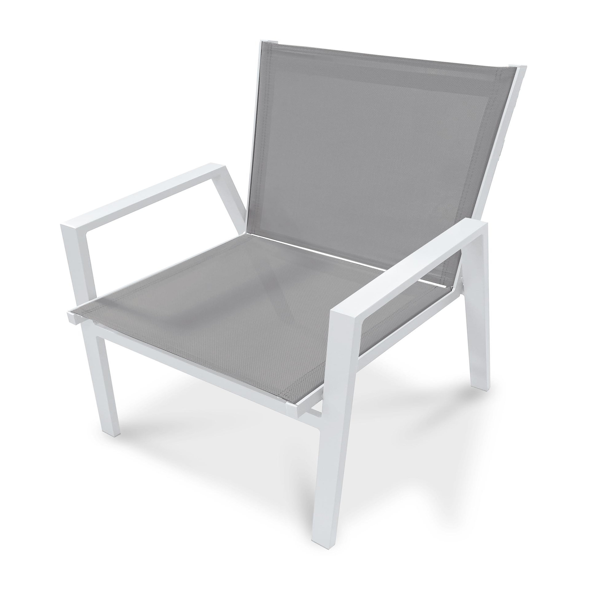Voir la diapositive 1 : DCB GARDEN Fauteuil de jardin empilable en aluminium