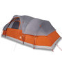 Voir la diapositive 2 : VIDAXL Tente a dome 11 personnes gris et orange impermeable